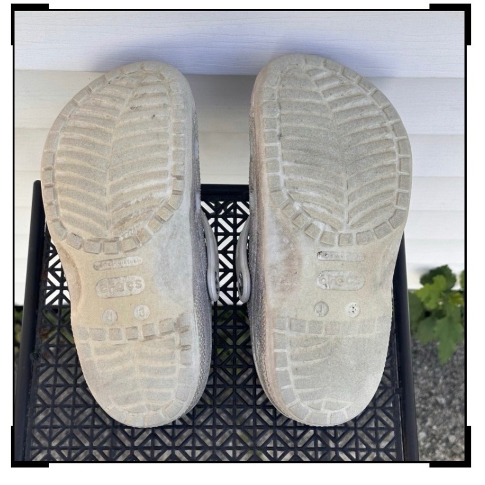 Crocs Classic Clogs Sandals Kids Size J3 Unisex Kids Glitter Sparkle Summer - Picture 9 of 9